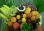Petites corbeilles de fruits exotiques 